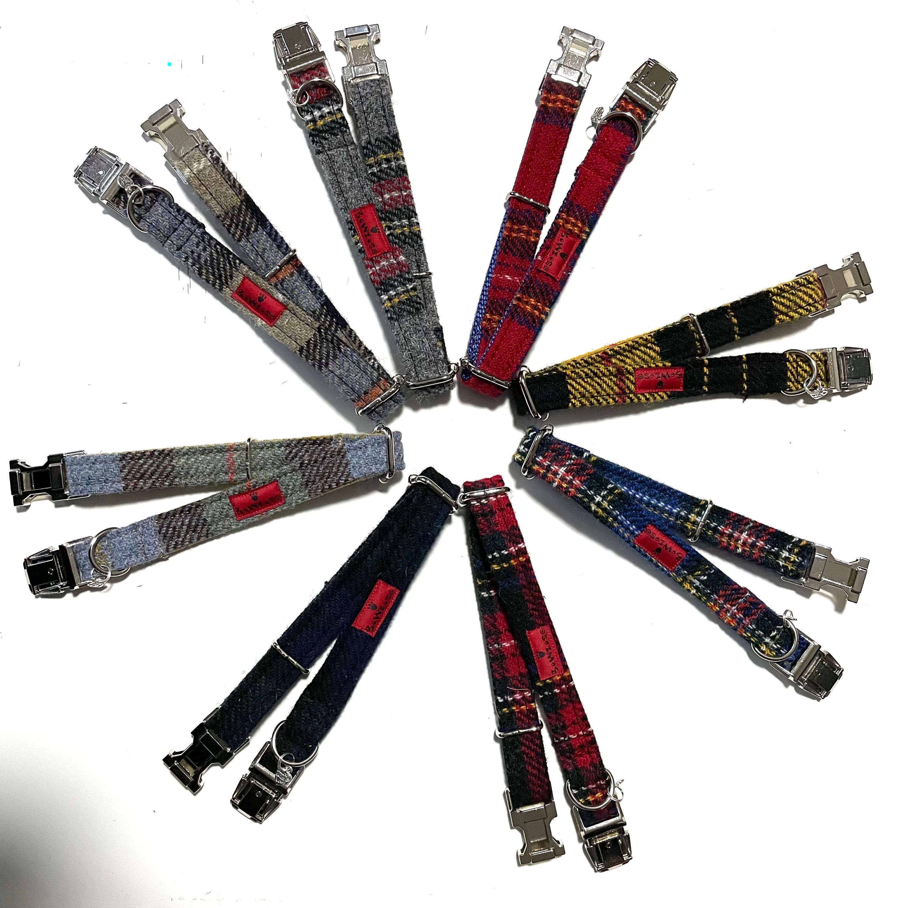 Harris Tweed Dog Collar - Checks & Tartans