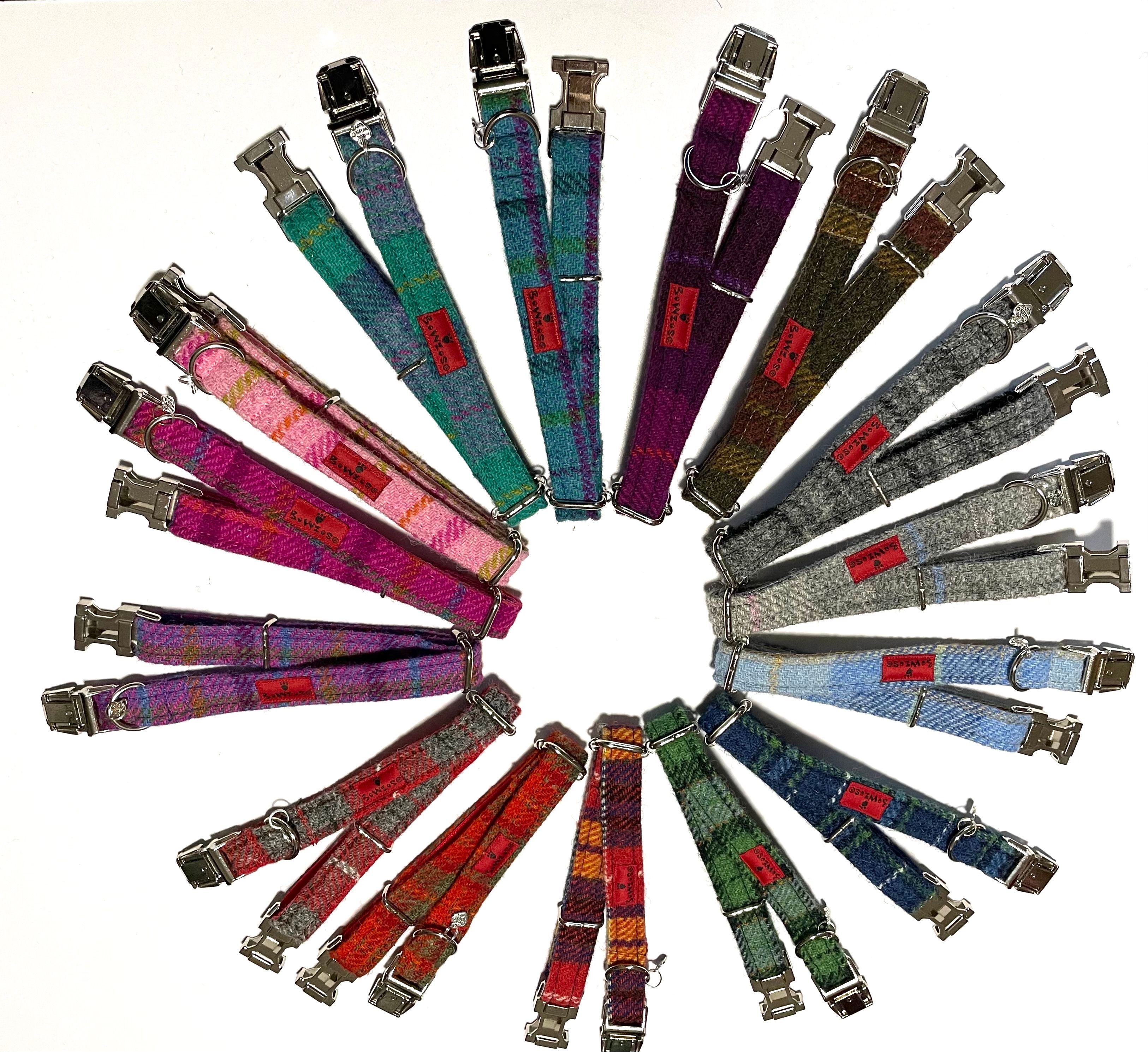 Harris Tweed Dog Collar - Checks & Tartans