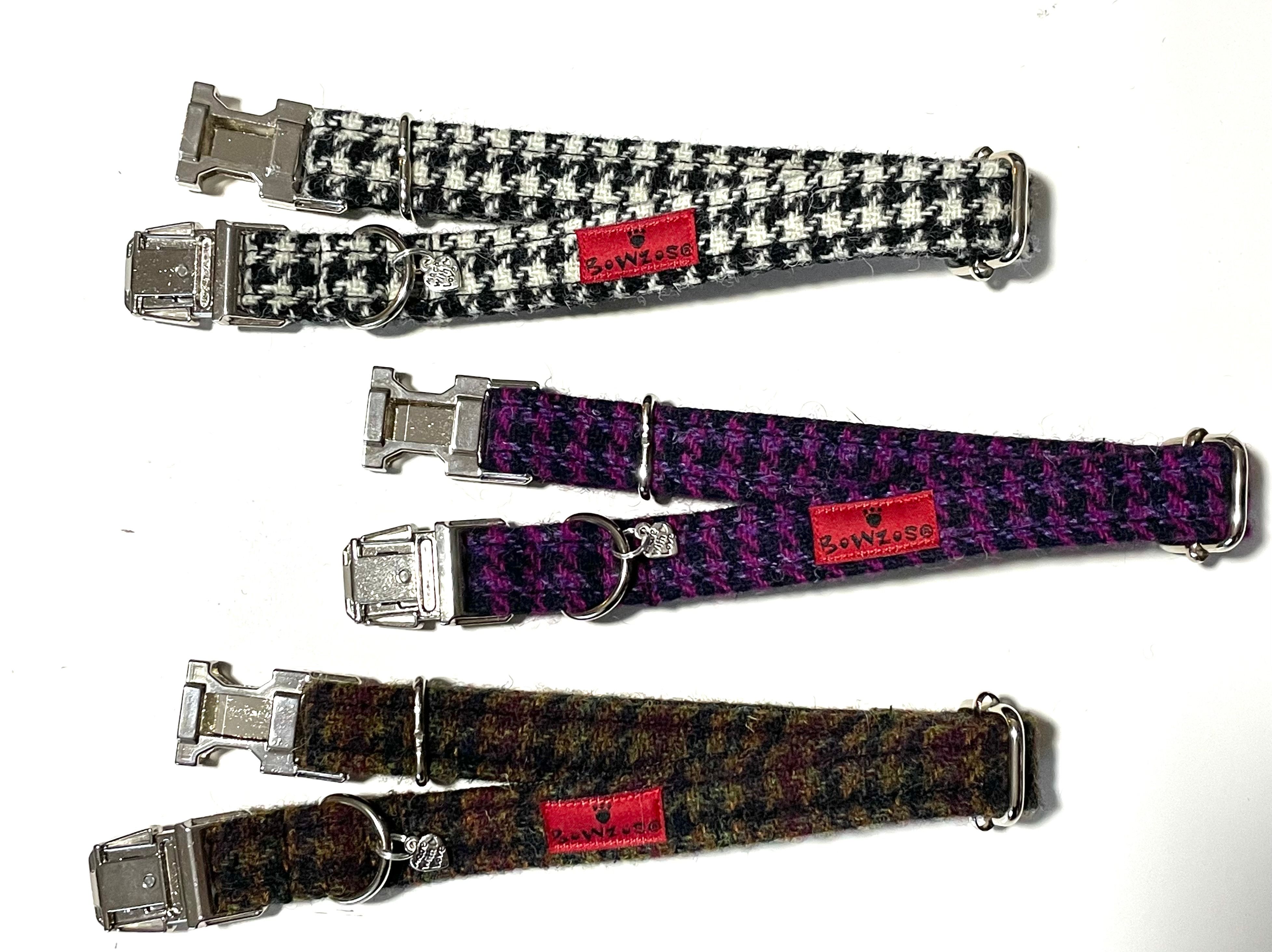 Harris Tweed Dog Collars - Houndstooths & Herringbones