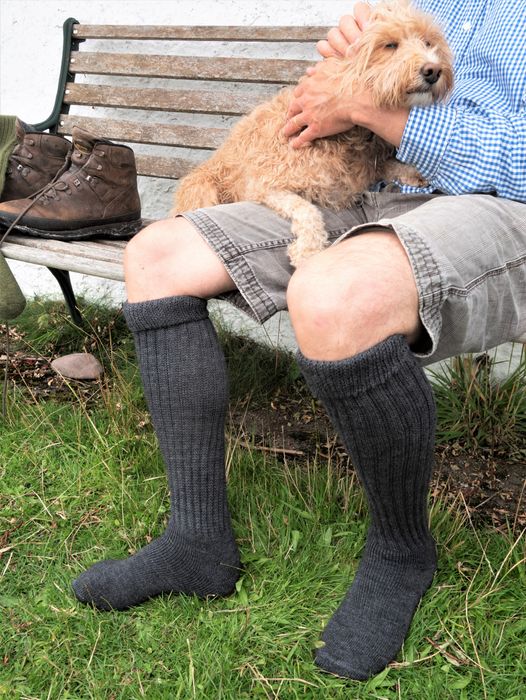 Mens Alpaca Knee Socks