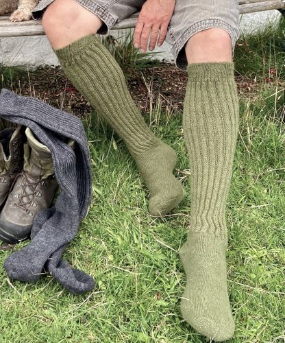 Mens Alpaca Knee Socks