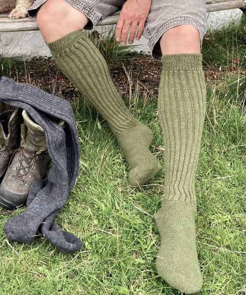 Mens Alpaca Knee Socks