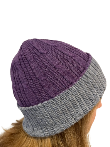 Reversible alpaca hat