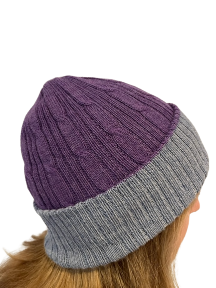 Reversible alpaca hat