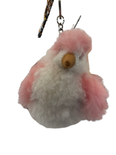 Alpaca fleece keyring