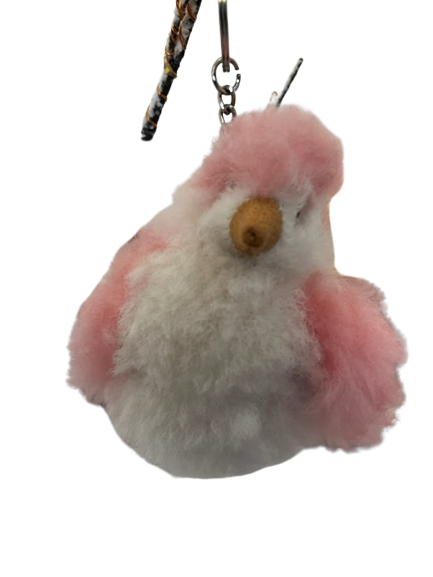 Alpaca fleece keyring
