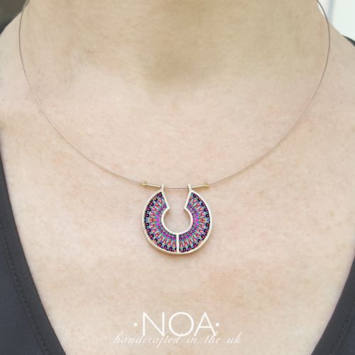 Ceramics & Brass Necklace