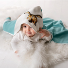 Pure cotton baby blanket with 'Molly' hare design