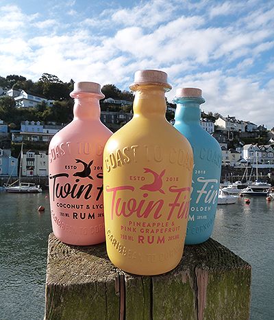 TWIN FIN PINEAPPLE AND PINK GRAPEFRUIT RUM 70CL