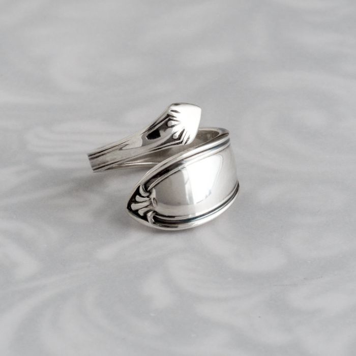 Past Present Spoon Rings