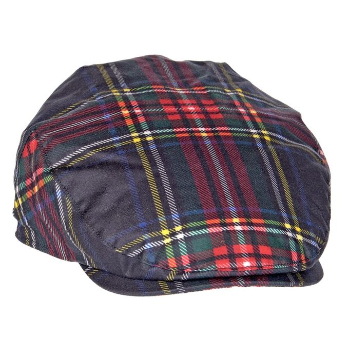 Charles Tartan Waxed Flat Cap