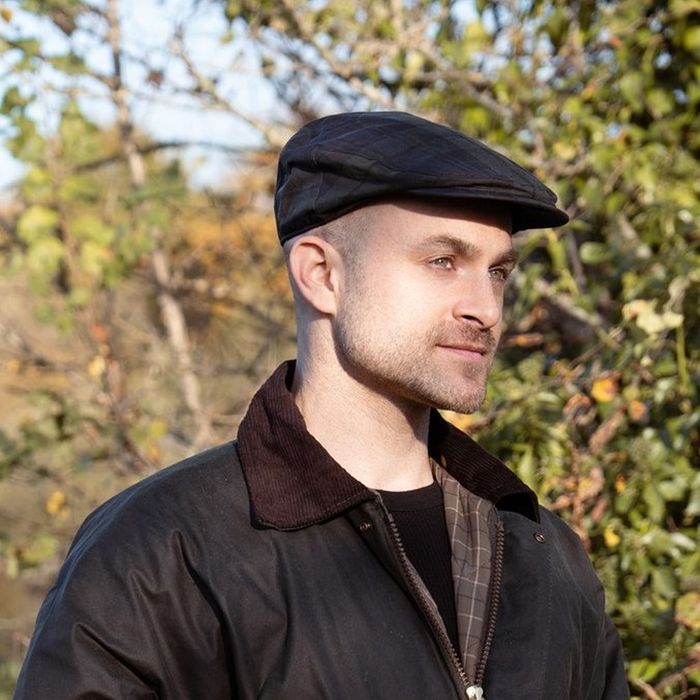 Charles Tartan Waxed Flat Cap