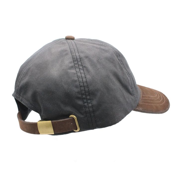 Hamilton Wax Baseball Cap with Genuine Leather Peak