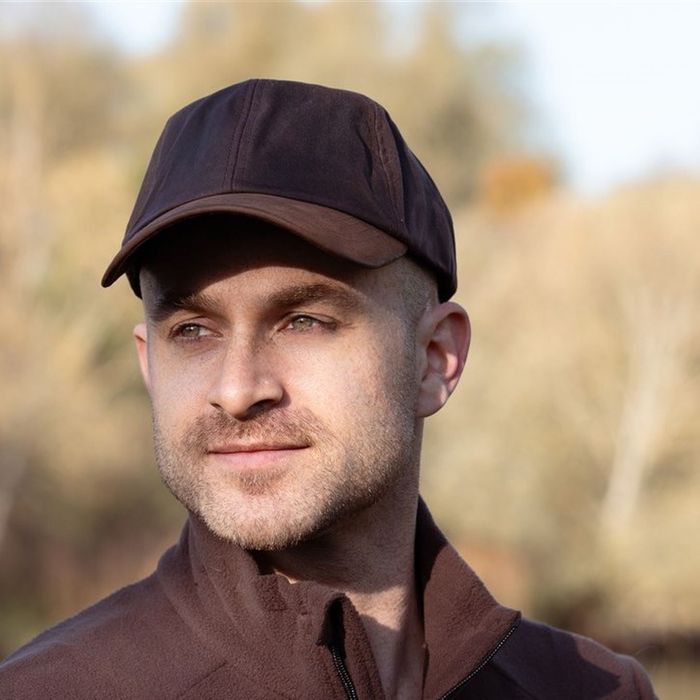 Hamilton Wax Baseball Cap with Genuine Leather Peak