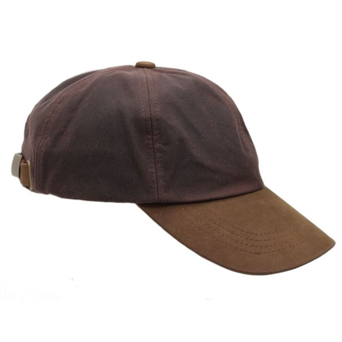 Hamilton Wax Baseball Cap with Genuine Leather Peak