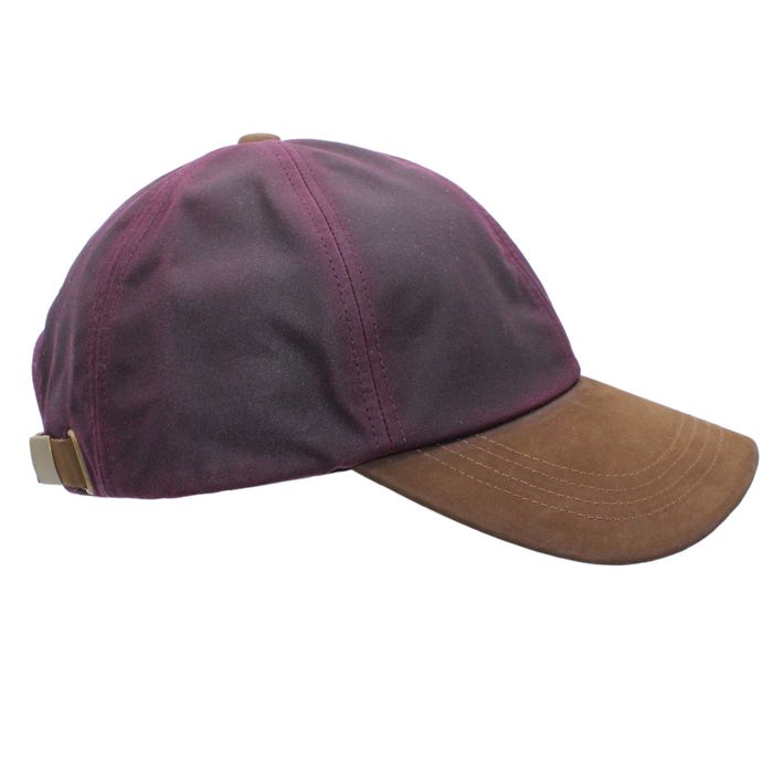 Hamilton Wax Baseball Cap with Genuine Leather Peak