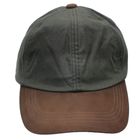 Hamilton Wax Baseball Cap with Genuine Leather Peak