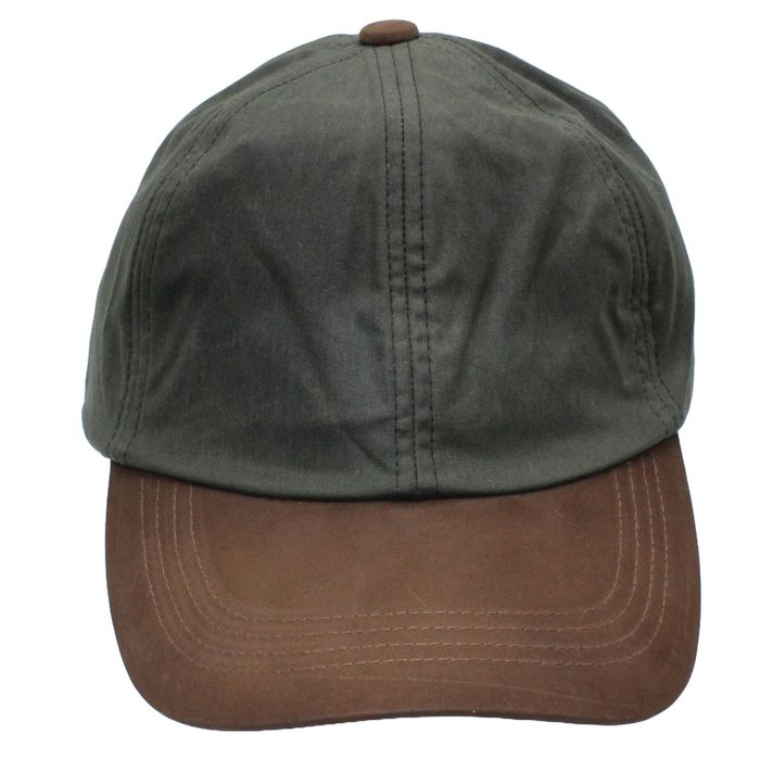Hamilton Wax Baseball Cap with Genuine Leather Peak