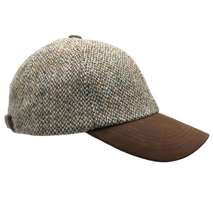 Harris Tweed BB Cap with Genuine Leather Peak NEW Colours 2026