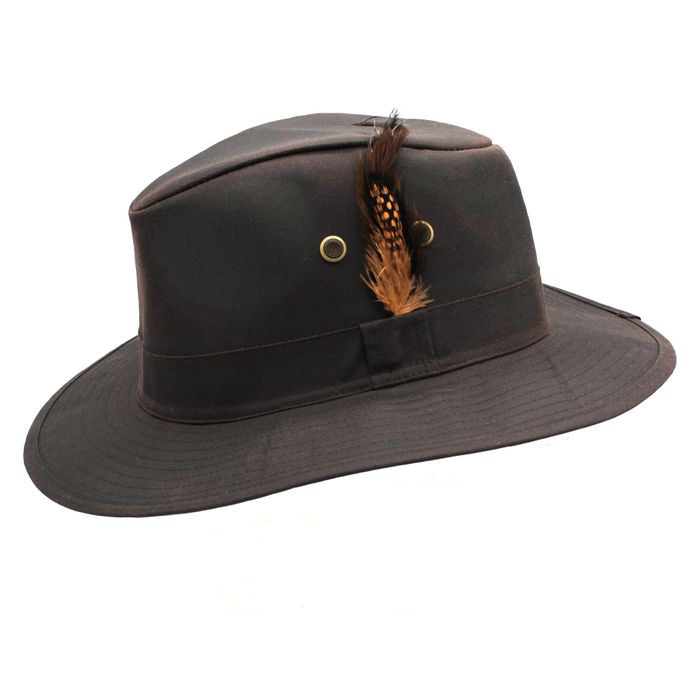 Rambler Waxed Cotton Trilby Hat