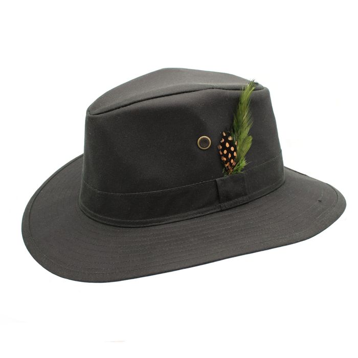 Rambler Waxed Cotton Trilby Hat