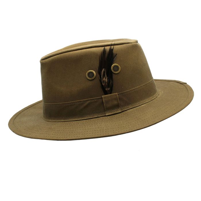 Rambler Waxed Cotton Trilby Hat