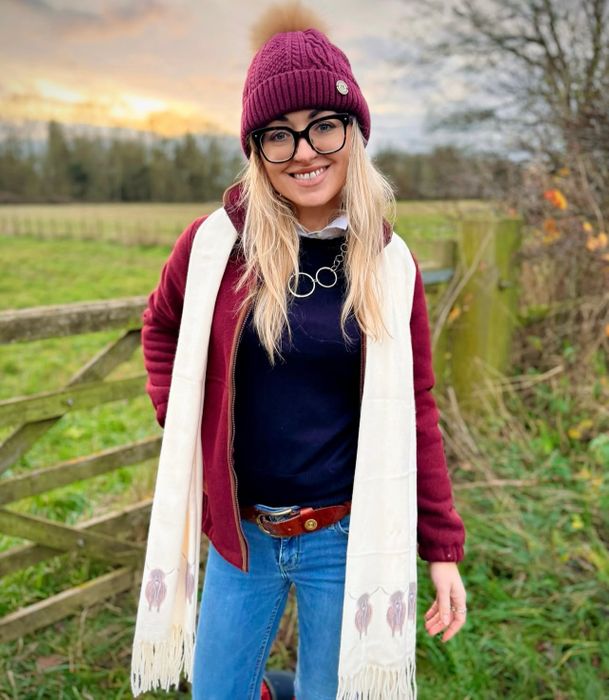 Handprinted Cashmere Feel Scarves