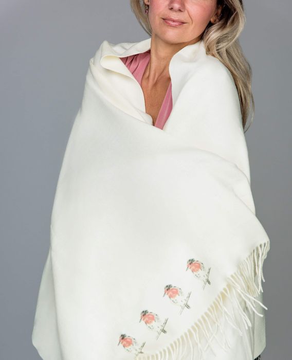 Handprinted Cashmere Feel Scarves