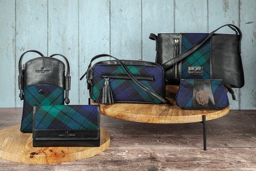 Scottish Tweed Bags With Luxury Leather
