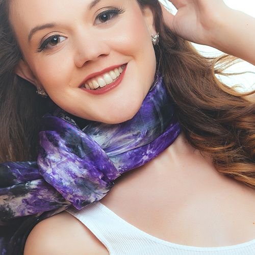 Hand Dyed Silk Scarves