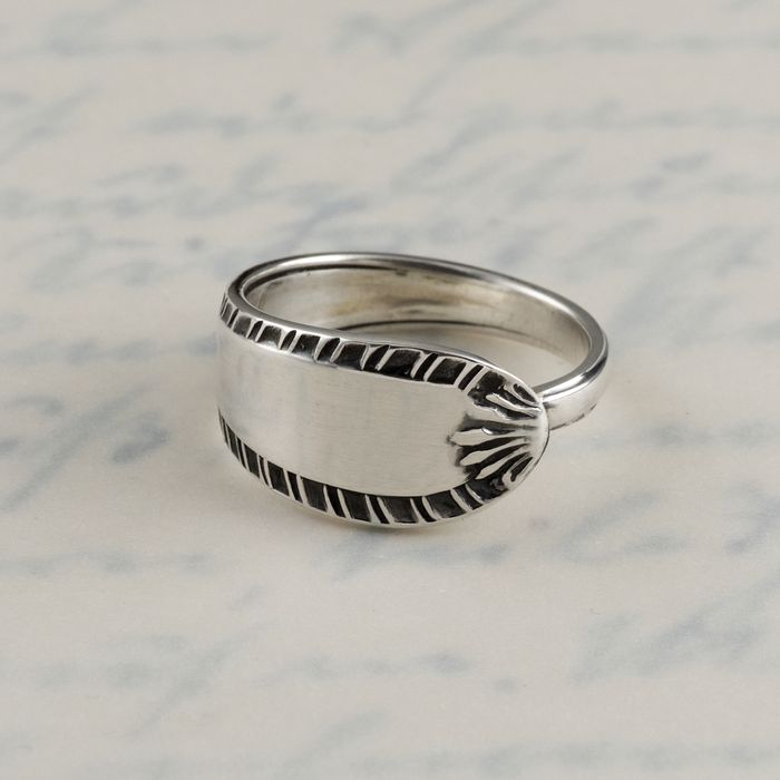 Past Present Spoon Rings