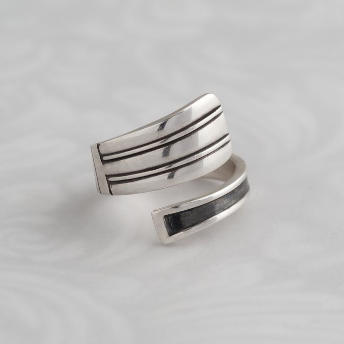 Past Present Spoon Rings