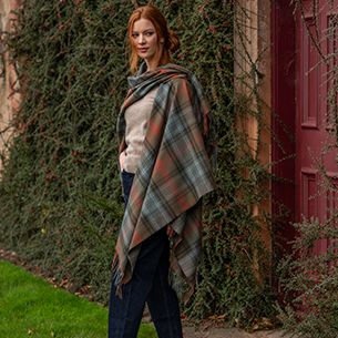 Lambswool Blanket Clothing - Georgia Poncho/Alice Serape/Robyn Jacket/Bobbie Stole
