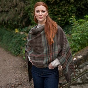 Lambswool Blanket Clothing - Georgia Poncho/Alice Serape/Robyn Jacket/Bobbie Stole