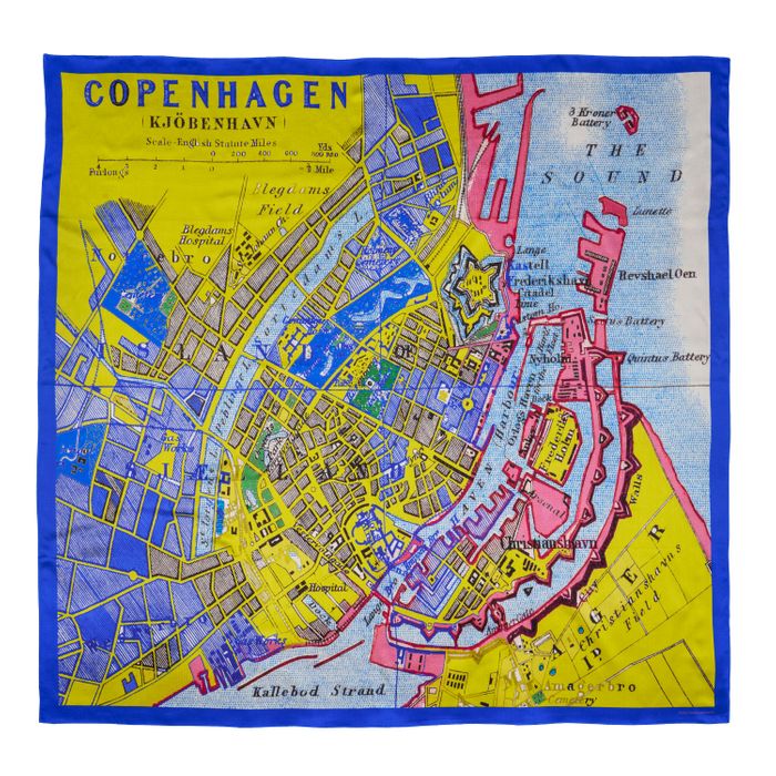 City on Cloth Map Scarves