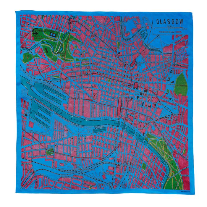 City on Cloth Map Scarves