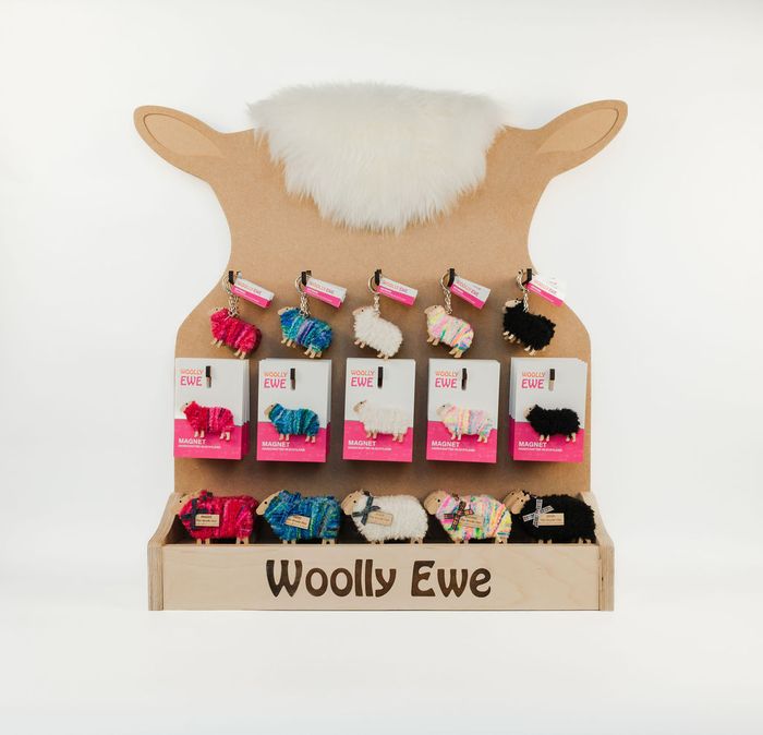 HANDCRAFTED EWES (keyrings, magnets, brooches, standing ewes)