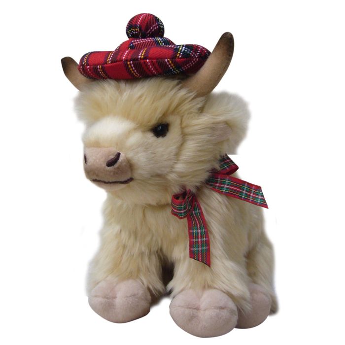 Highland Cow Soft Toys with bonnets