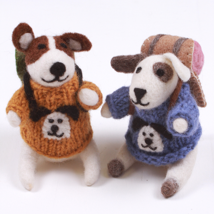 Felted Friends -hand felted standing decorations & bag charms