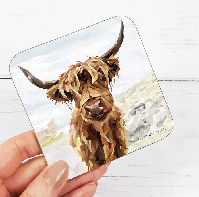 Hardwood coasters - NEW SCOTTISH DESIGNS