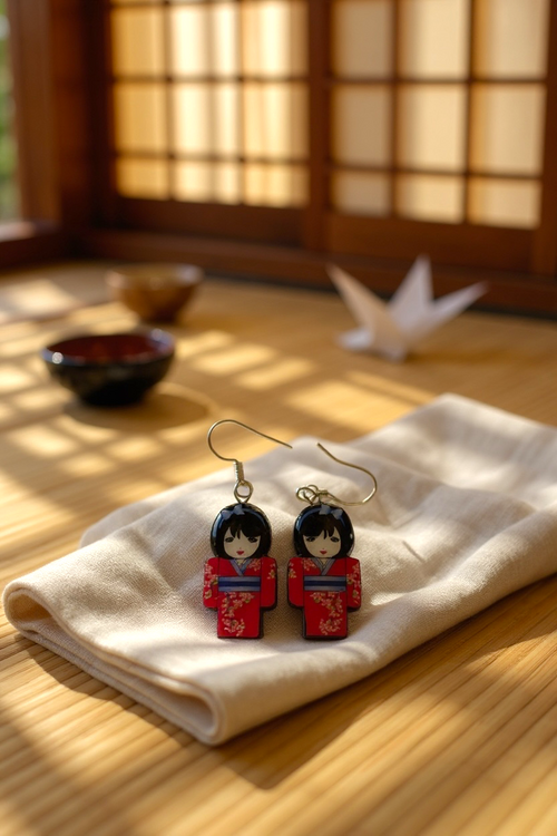 Paper & Wooden Earrings