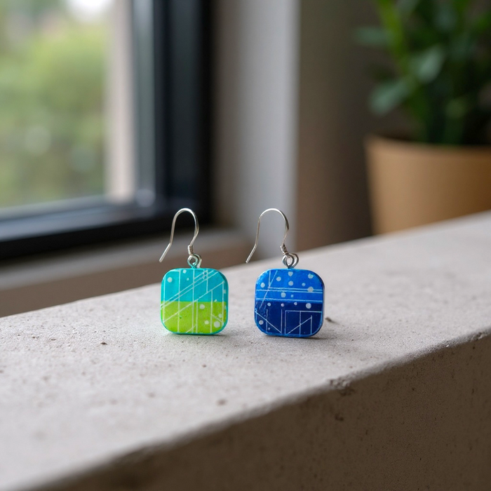 Paper & Wooden Earrings