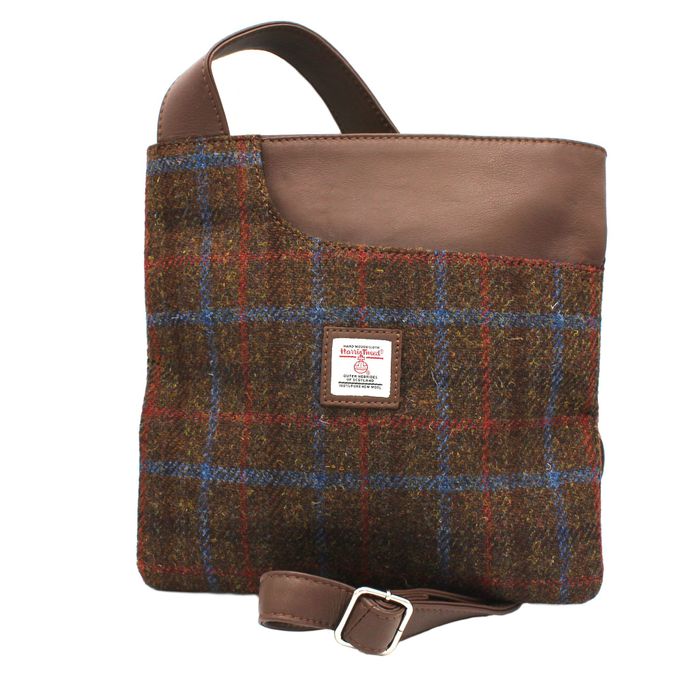 Mina Harris Tweed Cross-Body Bag - Genuine Leather
