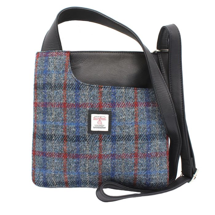 Mina Harris Tweed Cross-Body Bag - Genuine Leather