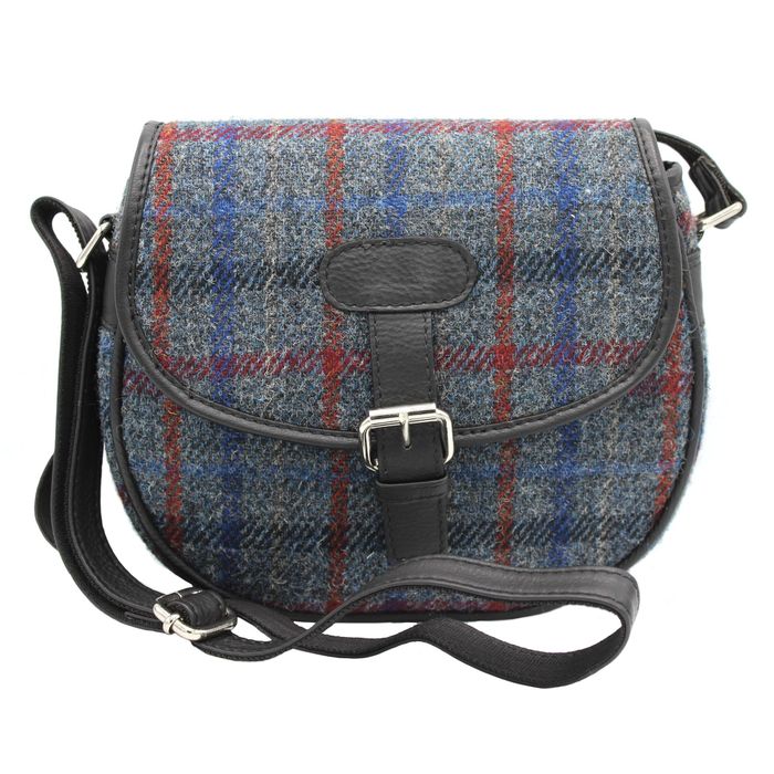 Rowan Harris Tweed Saddle Bag - Genuine Leather