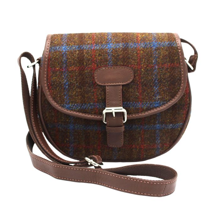 Rowan Harris Tweed Saddle Bag - Genuine Leather