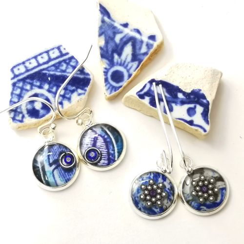 Short drop earrings
