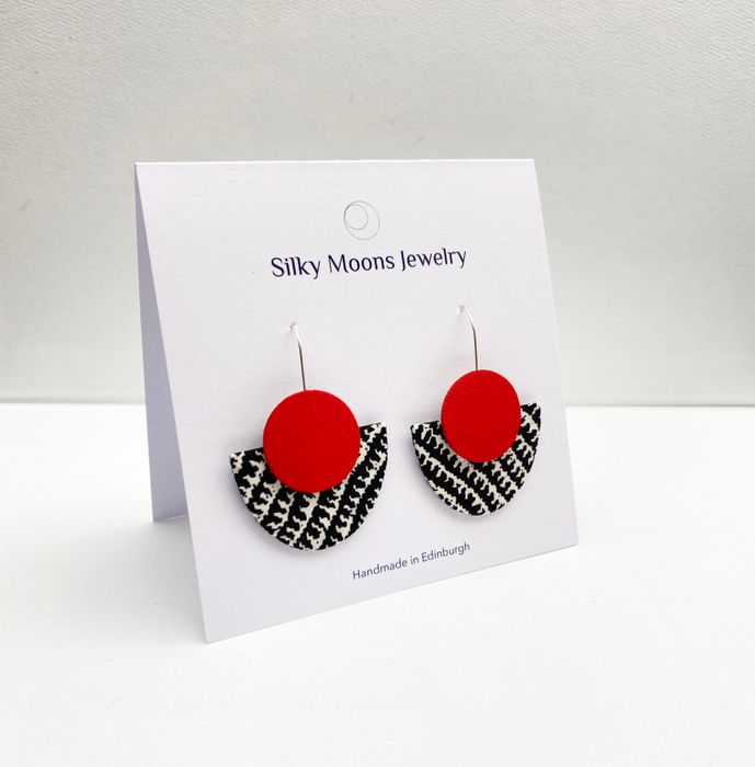 Silky Luna Dangle Hook Earrings