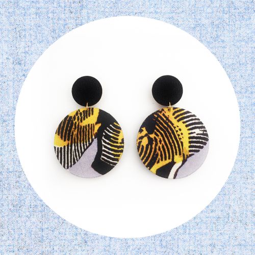 Supermoon Dangle Stud Earrings