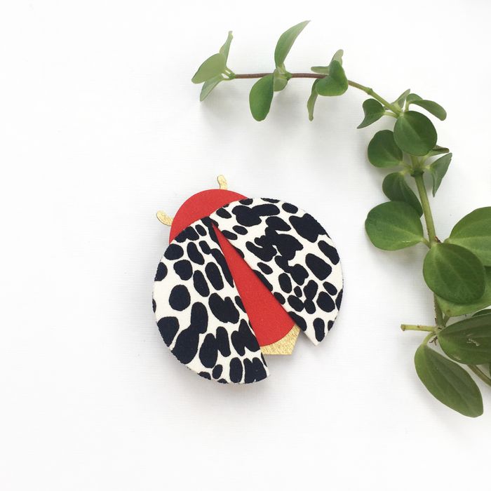 Moon Beetle Brooch